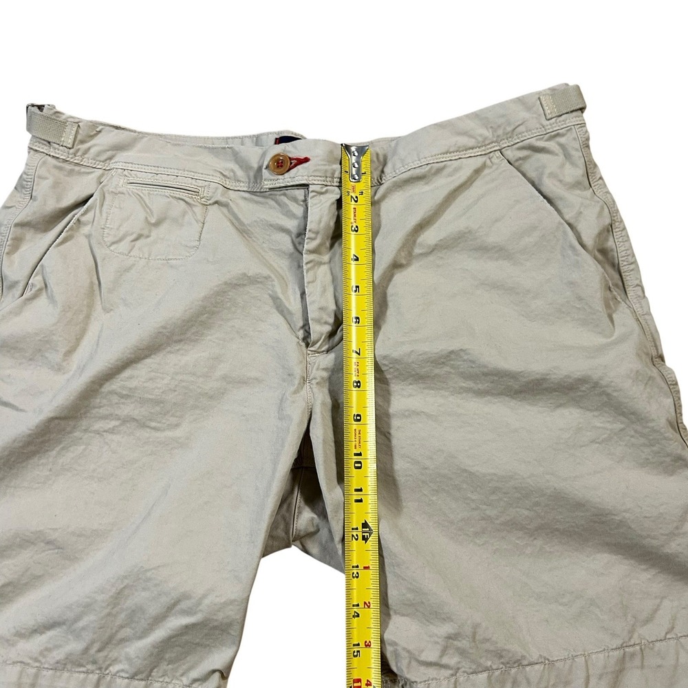 Psycho Bunny Shorts Mens 36 Beige Classic Chino Casual Stretch Summer Golf Logo - Picture 5 of 9